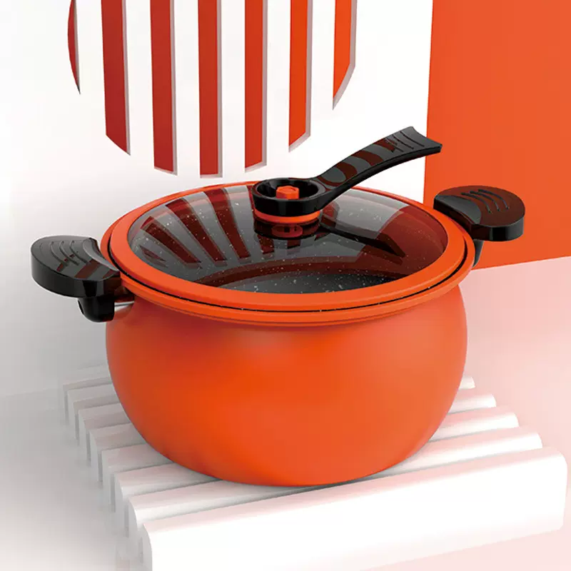 新款网红胖嘟嘟微压锅多功能家用不粘锅炖煮煲汤锅压力锅工厂直供