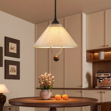 中古侘寂vintage复古茶室餐厅日式实木拉伸书房氛围吊灯韩式灯具