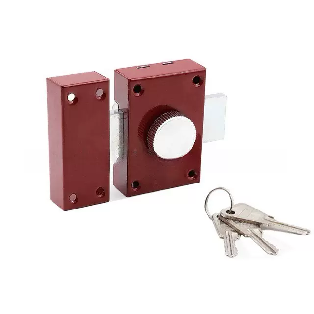 老式101外装机械门锁  南美专供 插销锁