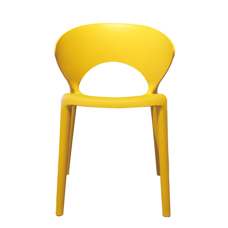 Silla de comedor de plástico exportada silla de comedor simple silla de plástico PP silla de respaldo de lujo ligera