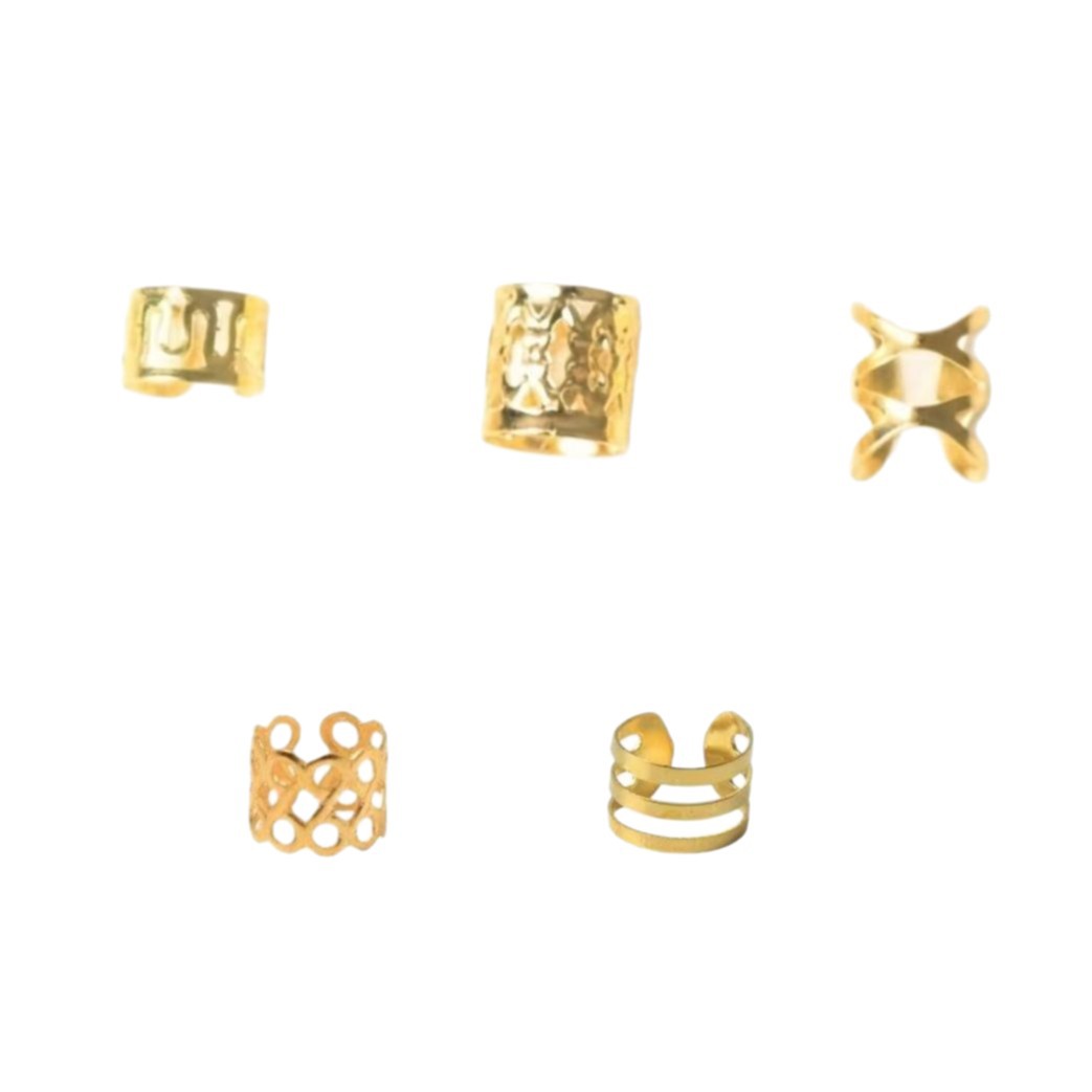 50pcs joyería de peluca trenzada sucia anillo de extensión de cabello trenzada hueca de hierro anillo de decoración hebilla de accesorios para el cabello de bricolaje material image 5