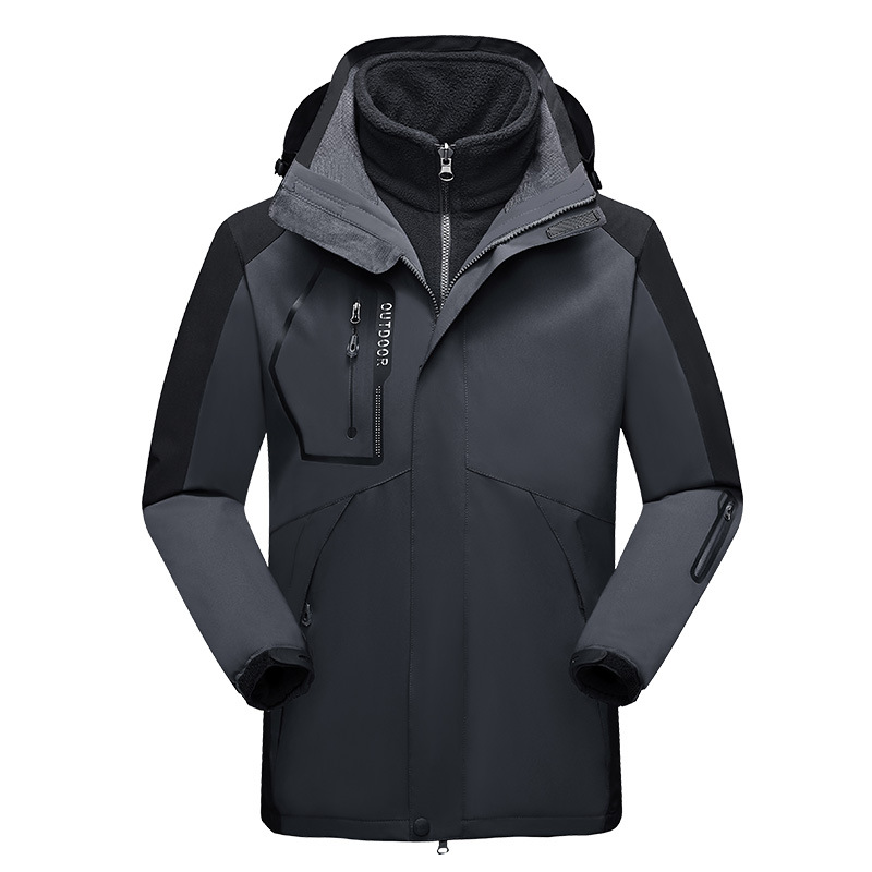 Outdoor Three-In-One Windproof and Water-Repellent Men's and Women's Jackets, Water-Repellent Jackets, Jackets, Custom Group Purchase