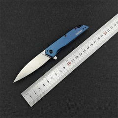 カードショー1365BLU高硬度锐い折りたたみナイフ身に着けてEDCナイフ屋外身に着けてカッターフルーツナイフ