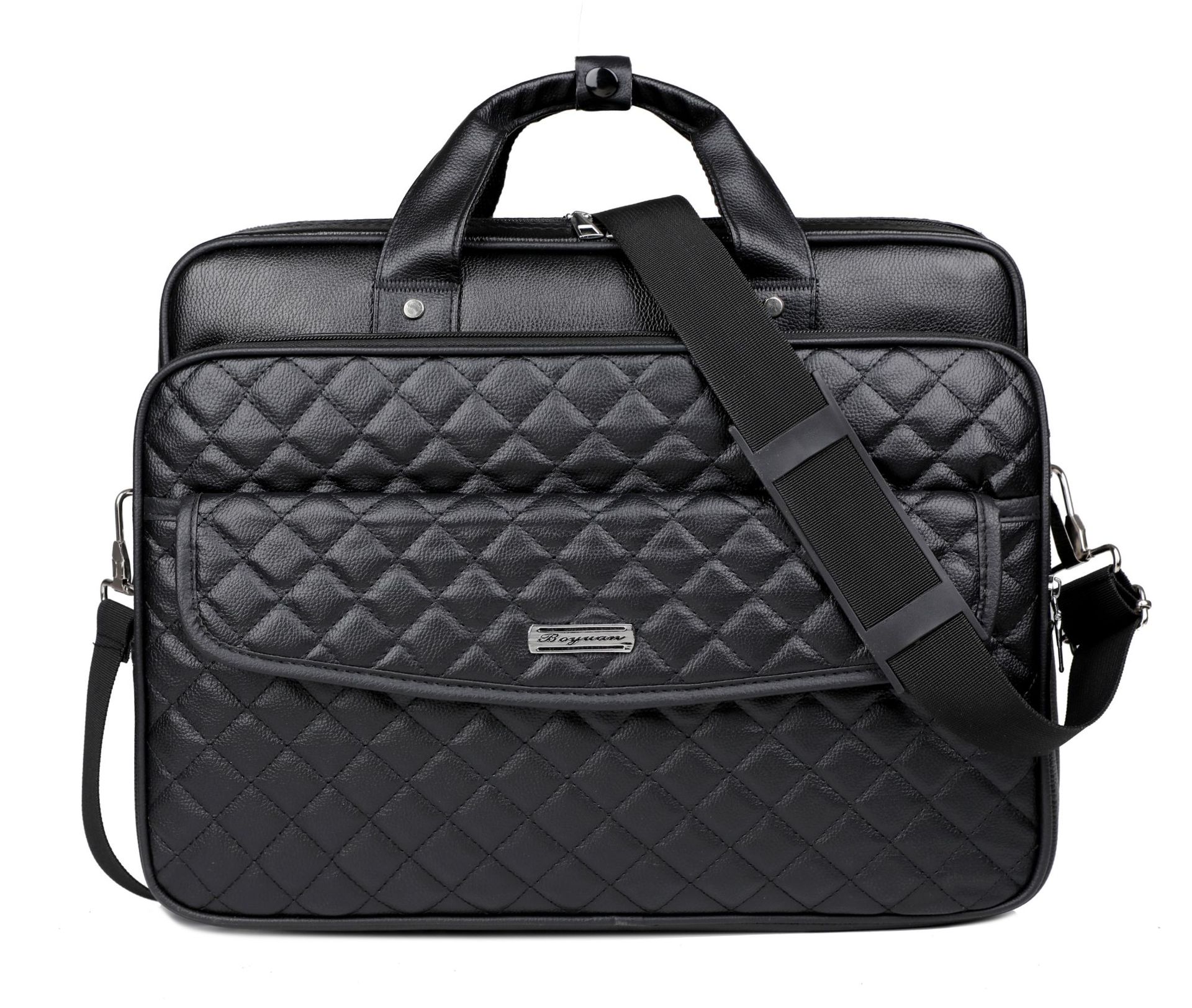 Maletín de negocios Bolso para computadora portátil de 15,6 pulgadas para hombres Cartera de negocios de documentos de gran capacidad Kit