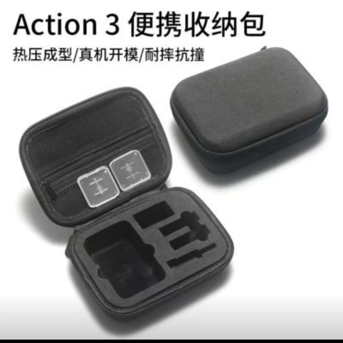 Dji Action5Pro/4/3 Cosmetics Bag Sports Camera Bag Hard Shell Canvas Body Bag Accessories Camera