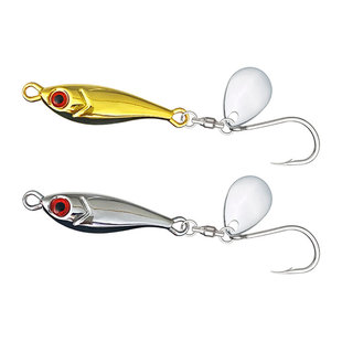 5g-40g long shot electroplating dolphin zinc alloy hard bait rotating sequins iron hook Luya fake bait wholesale