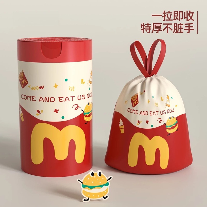 Garbage Bag Household Satchel Thickeneded Drawstring Tear-Free Vest Extra Large Trash Can Cleaning Kitchen Dormitory Special