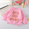 Autumn sweatshirt, cute T-shirt, jacket, round collar, Korean style, long sleeve, children's clothing