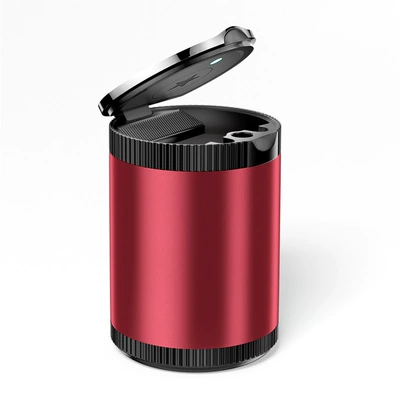 Car ashtray with cover multifunctional creative - red