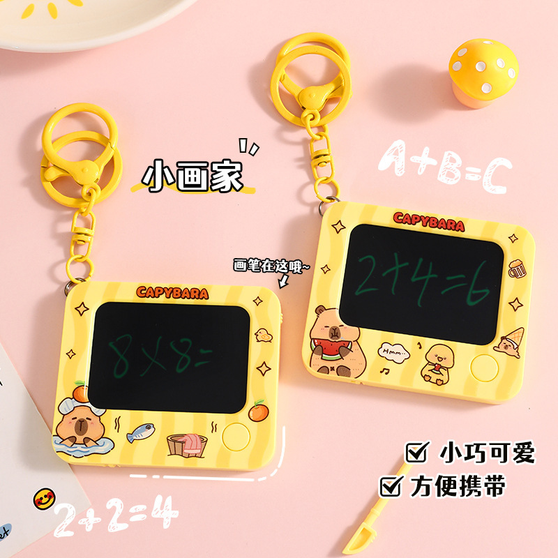Creative Cartoon Card Pibaka Mini Hand-painted Board Keychain Couple Cute School Bag Pendant Pressure Relief Toy Gift Creative Cartoon Card Pibaka Mini Hand-painted Board Keychain Couple Cute School Bag Pendant Pressure Relief Toy Gift