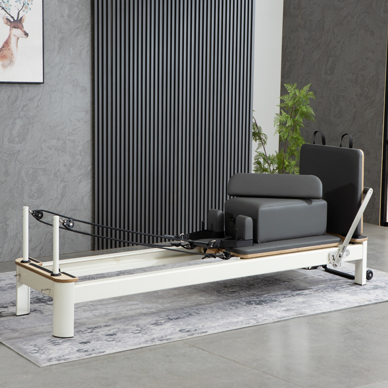 Pilates cama central de órbita completa aleación de aluminio medio elevado pequeña cama blanca cama central plegable aleación de aluminio Manlychew