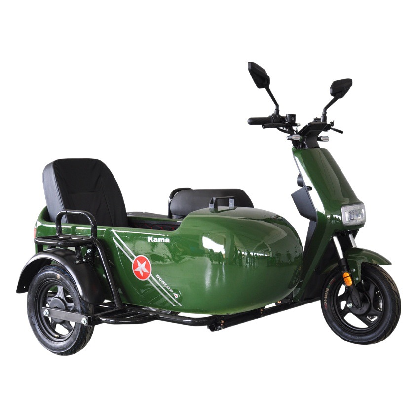 Coche eléctrico cubo triciclo babuino motocicleta eléctrica de tres ruedas lado lateral triciclo eléctrico
