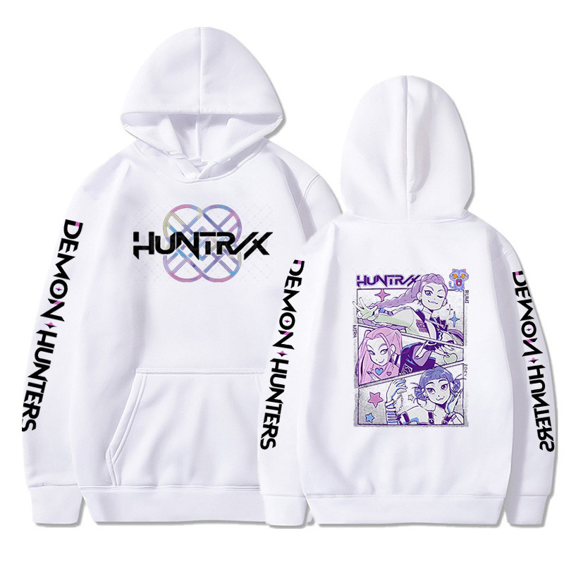 Amazon Demon Hunters KPop Demon Hunters カジュアル フリース スウェットシャツ 秋冬 ルーズ パーカー 男女兼用|undefined