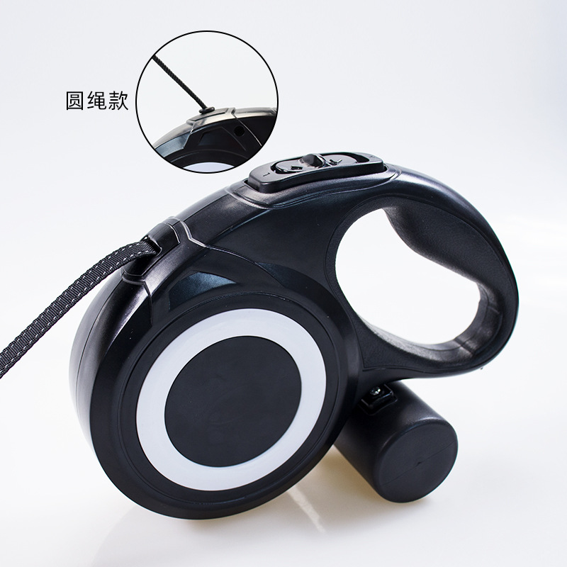 Amazon pet retráctil perro de tamaño medio reflectante caminando correa de tracción de perros recogiendo caja de conveniencia cuerda de tracción retráctil personalizada