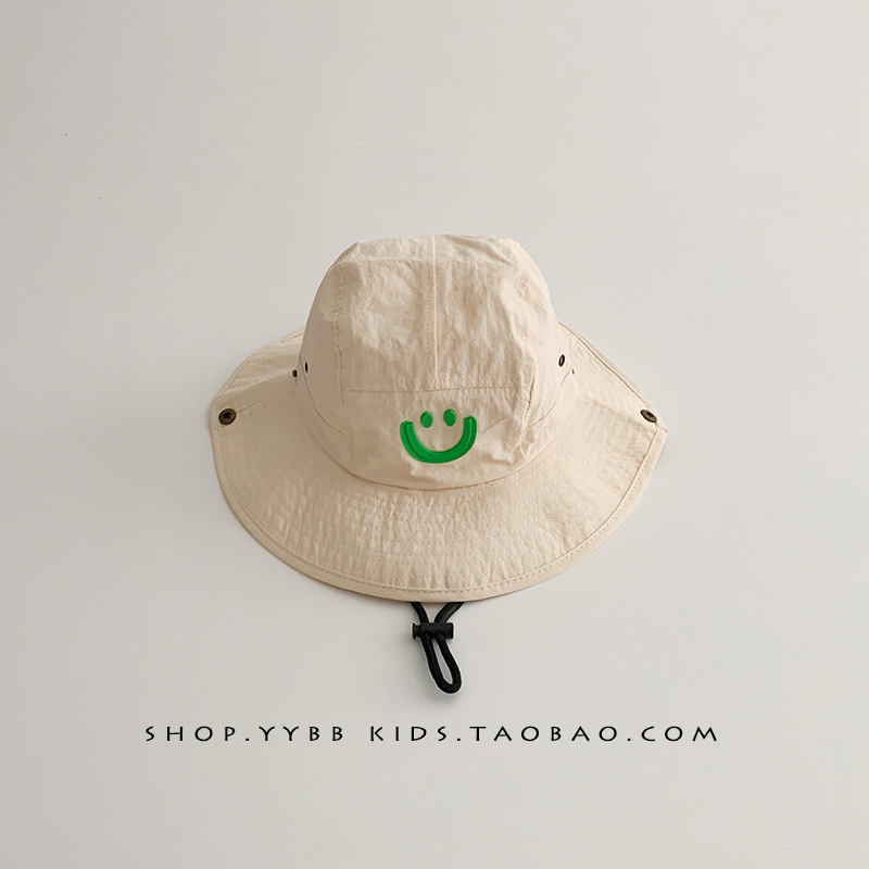 Sombreros para niños con dopamina coreana sonriente sombreros de verano secado rápido sombreros de sol para bebés de viajes de primavera para hombres y mujeres