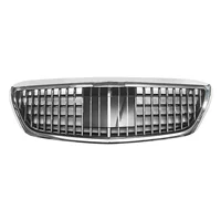 Подходит для S-Class W222 2014-2020 годов, модифицированная решетка радиатора в стиле Maybach, замена оригинальной решетки.