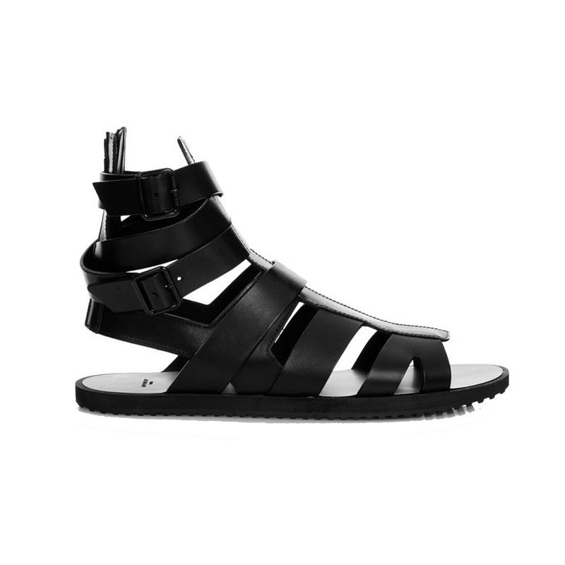 Factory Foreign Trade men's shoes 2023 new men's summer European and American buckle high-top Beach Roman sandals size 38-48