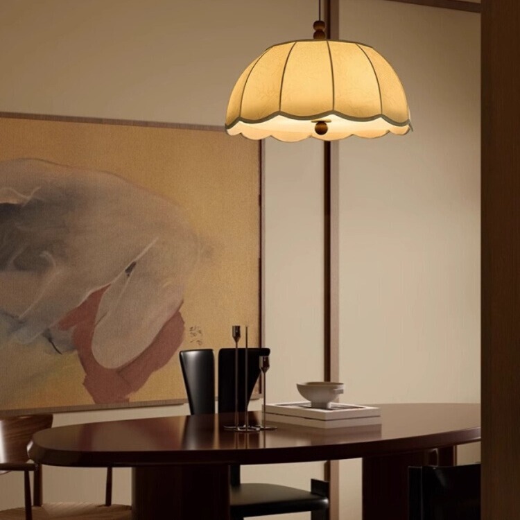 Middle American Restaurant Full Spectrum Master Bedroom French Retro Pastoral Elegant Comfortable Rustic Fabric Lamps Chandelier