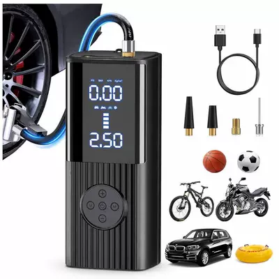 Cross-Border Car Air Pump Fast Charging Car Tire Air Pump Mountain Bike Inflatable Bed Swimming Ring Electric Air Pump