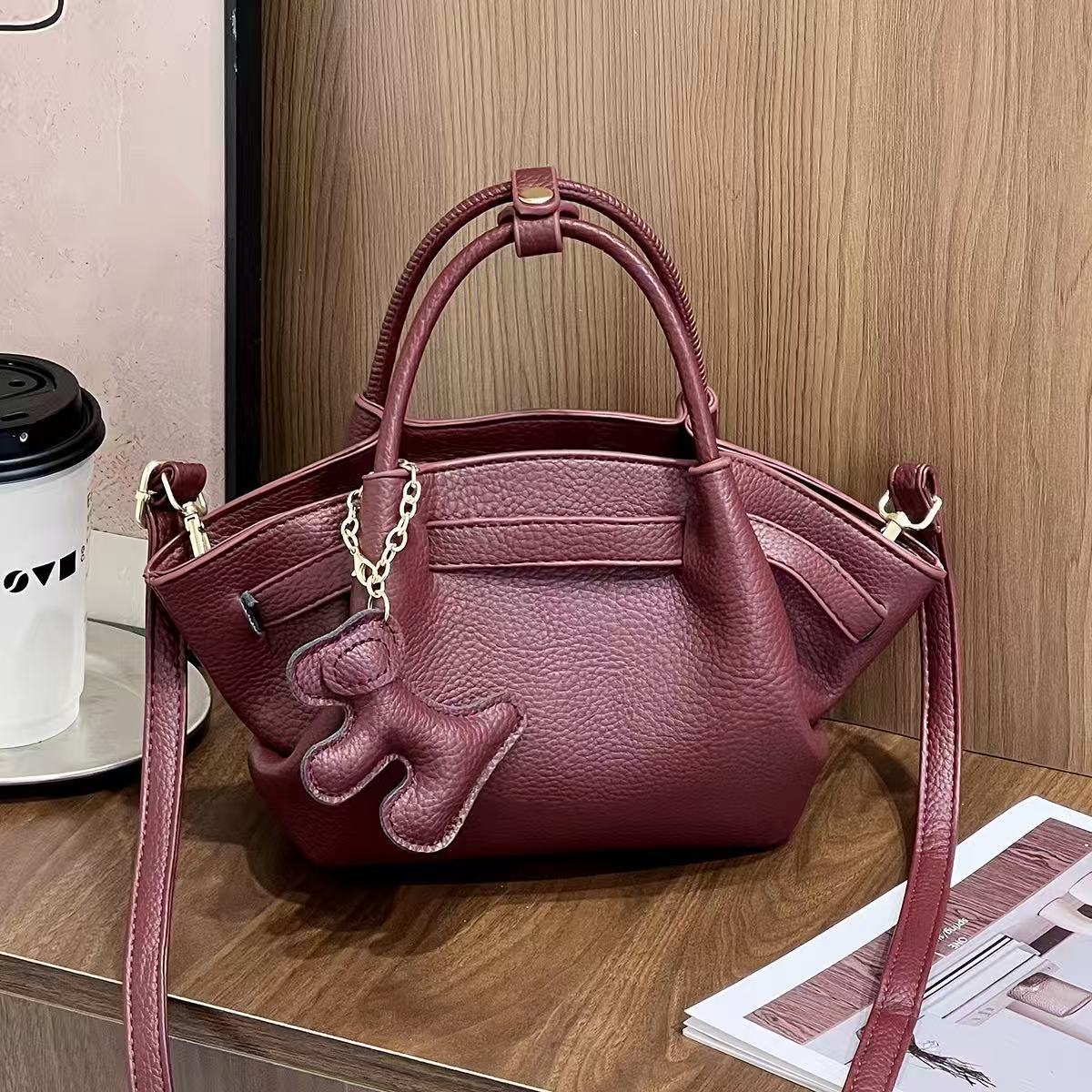 Bolso de mano simple de color sólido, bolso de moda, bolso de bolsillo, bolso de hombro, bolso de mochila, bolsas transfronterizas