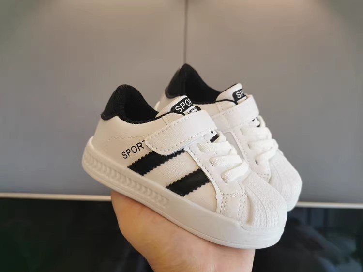 Frühling Herbst Walking Kindergarten Weiß Baby Kleine kinder Bord Schuhe Jungen und Mädchen Sport_voghion.com