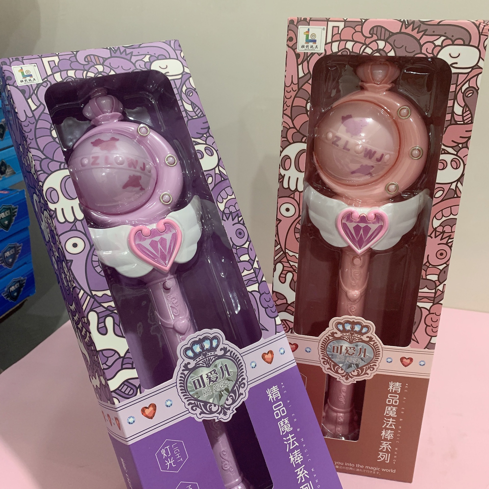 Nueva Flor de hadas puesto drenaje magia palo lote de juguete de la princesa de efecto de sonido luminoso de los niños