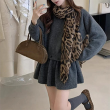 软糯气质慵懒感下摆可拆卸针织衫上衣女秋冬新款显瘦高级感毛衣裙