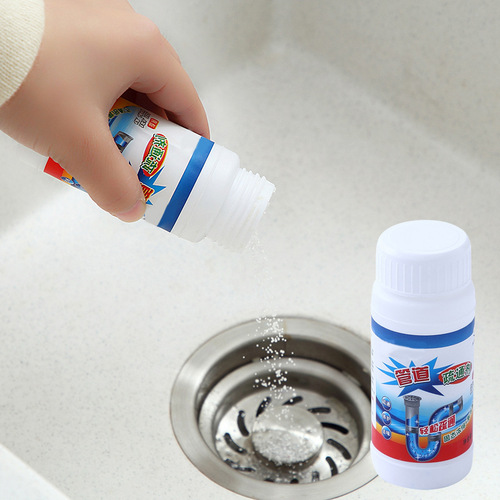 Household kitchen, bathroom, toilet sewer unblocking agent, sterilizing toilet, unblocking pipe artifact, strong dissolving power
