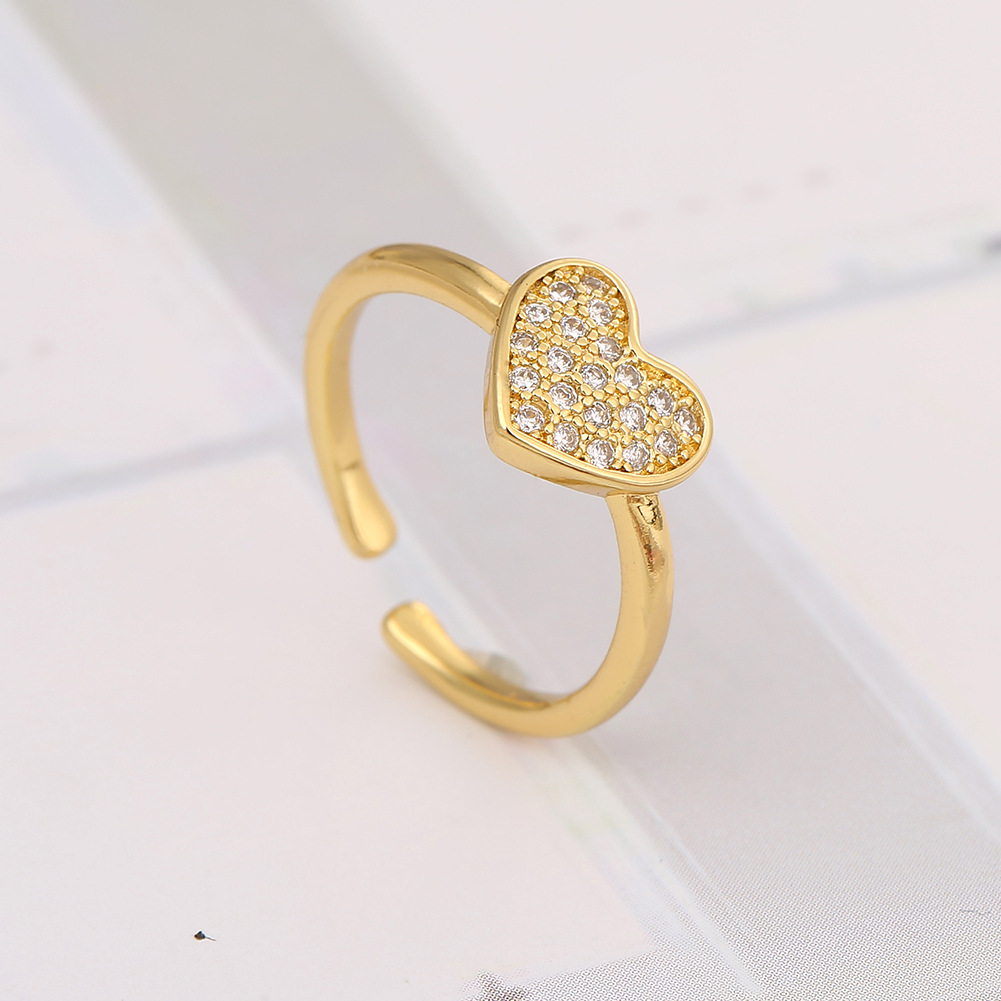 Simple Starfish Love Heart Ring display picture 6