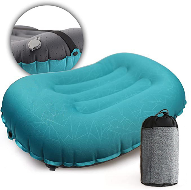 Almohada inflable al aire libre Almohada de aire TPU especial Almohada de TPU de almacenamiento portátil Almohada de viaje portátil