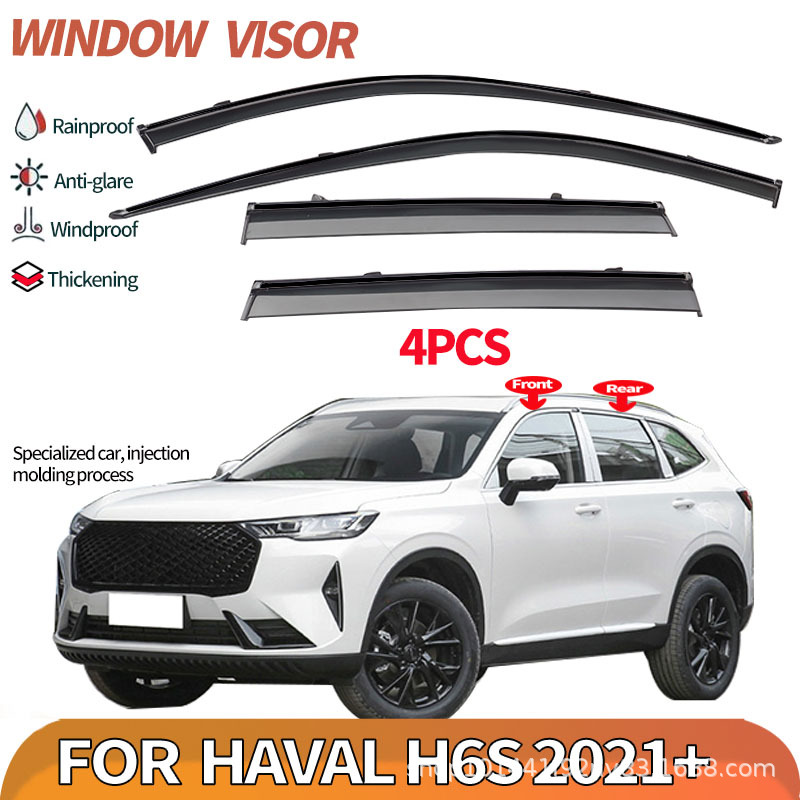 Cross-Border Applicable Haval H6 Window Visor 2021+ Third Generation Haval H6 Rain Shield and Rain Guard