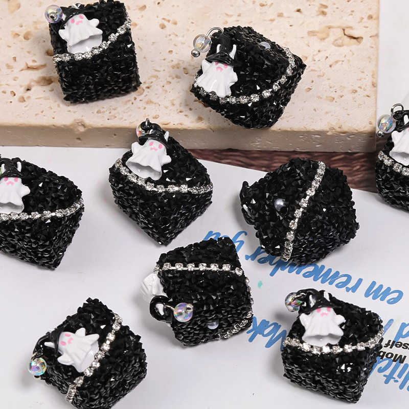 ハロウィーン幽霊四角いドリルボール水ドリル砂糖アクリルビーズdiyアクセサリービーズ卸売り|undefined