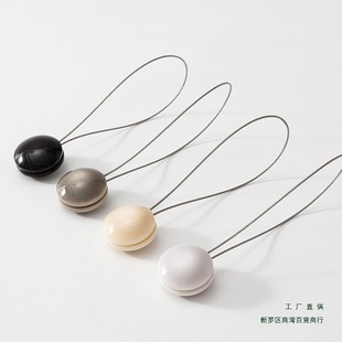 Casual Magnetic Curtain Buckle Wire Rope Lace-Up Punch-Free Magnet Curtain Buckle Ins Creative Strap Fixation