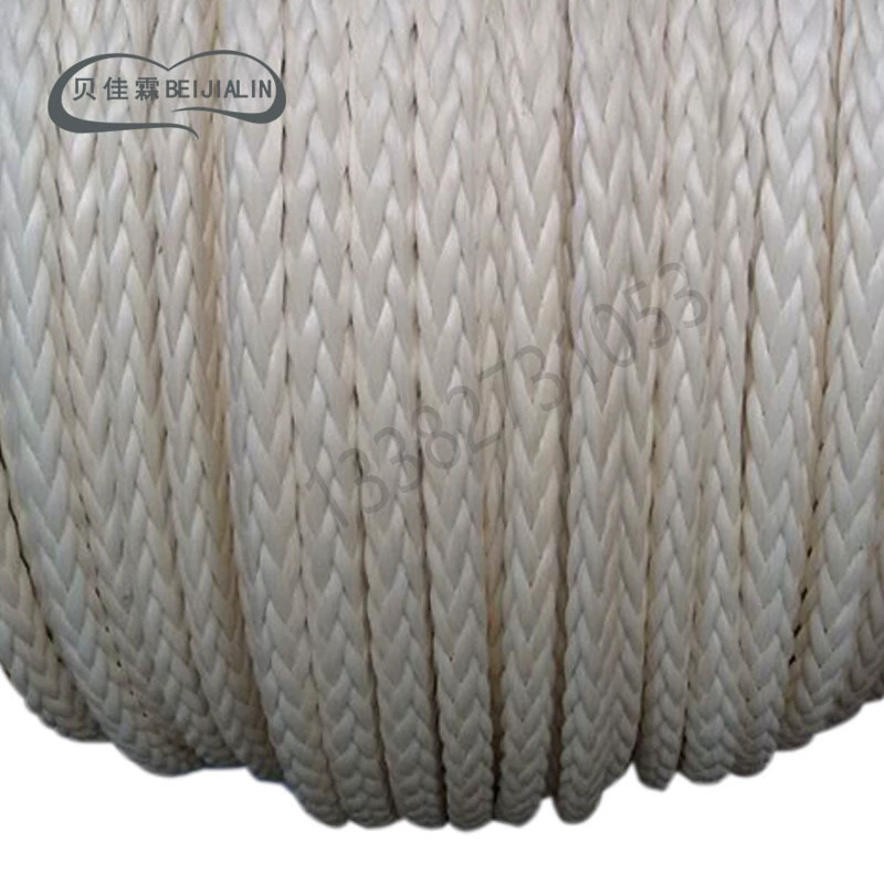 12-жильный сверхвысокий молекулальный полиэтиленовый морской трос, защита от солнца, плавающий износостойкий большой натяжной трос