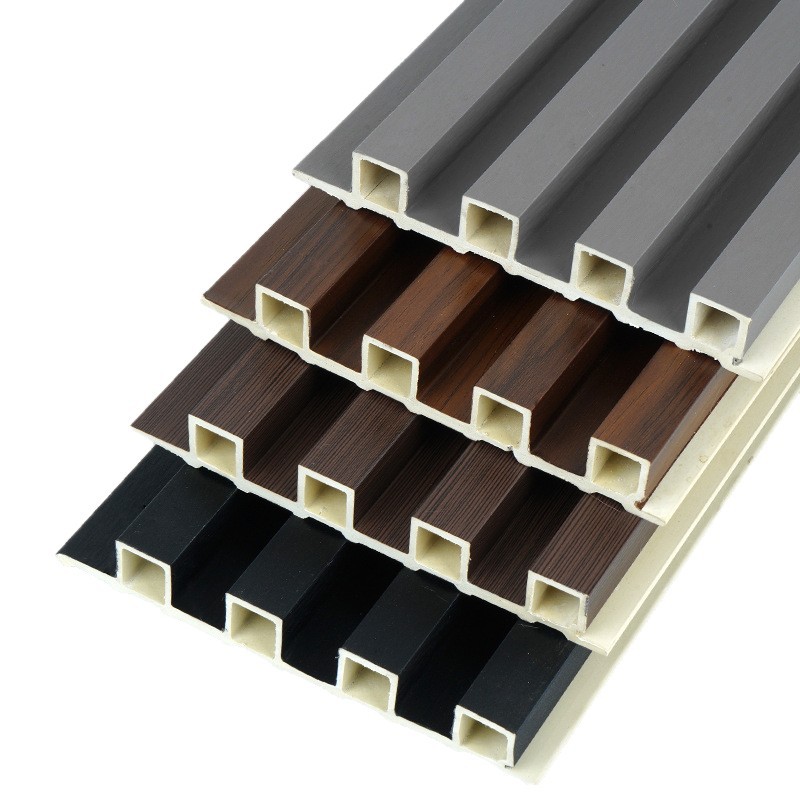 [WPC solid influencer small grid self-assembled veneer-free wall panels interior decoration quick-install grid ceiling grille]