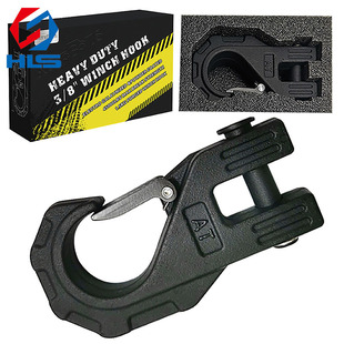 AT special-shaped 3/8 heavy-duty winch hook off-road rescue trailer hook cargo hook forging large tension cross-border manufacturers wholesale