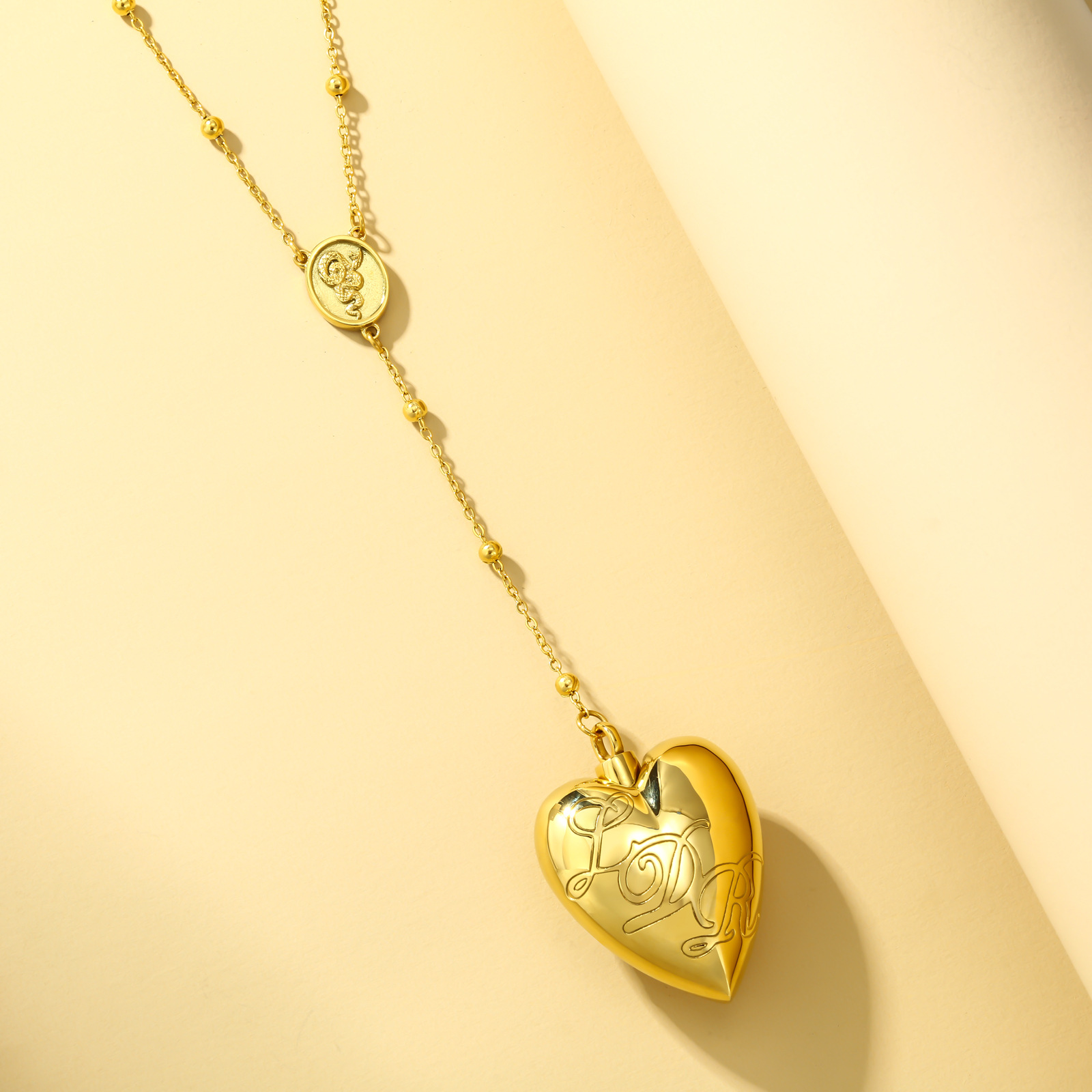 Casual Elegant Heart Shape Stainless Steel Plating Pendant Necklace display picture 2