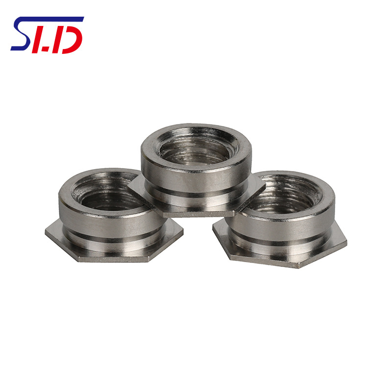 不锈钢镶入螺母齐平镶入面板紧固件六角压铆螺杆螺栓