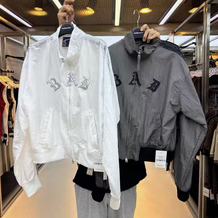 Korean Badblood Bcac Series American-Style Jacket for Women, Loose-Fitting Sports Niche Baseball Jacket Trendy Top