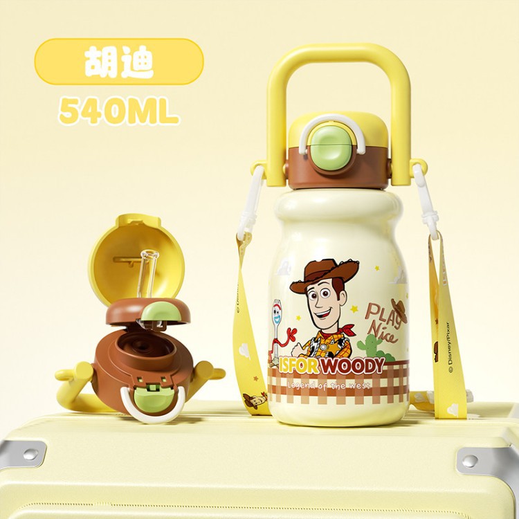 Toy Story Kids Taza de calor especial para estudiantes de niños y niñas para la escuela Taza de agua de alto valor de la cara Baz Lightyear hervidor de agua