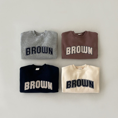Korean style ins infant and children's clothing alphabet casual cotton sweatshirt for boys and girls baby trendy round neck pure cotton versatile children's clothing