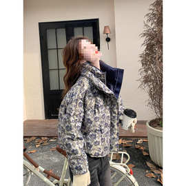 轻薄羽绒棉服女2025年新款冬季宽松短款小个子面包派克服棉衣棉袄