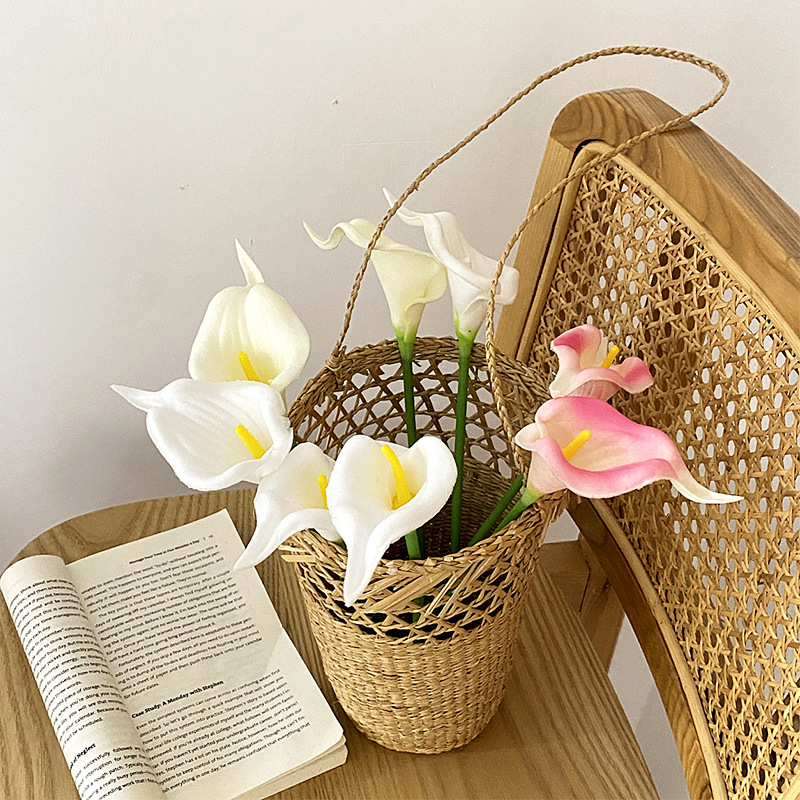 Mini pu Calla flower wedding flower home decoration photography props fake flowers cross-border factory wholesale
