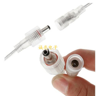 Transparent waterproof DC line 5.5 * 2.1DC line LED light bar power line DC male and female plug line extension line