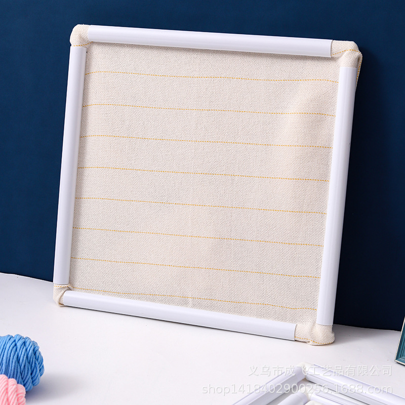 Bordado de plástico, herramienta de punto de cruz, clip, bordado, estante de bordado cuadrado, estante de bordado tipo tarjeta, marco de bordado