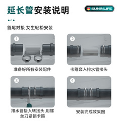 滾筒全自動洗衣機專用排水管帶卡箍轉接頭下水管加長管延長管軟管