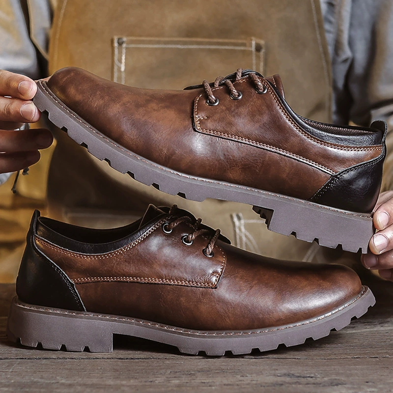Трансграничная Amazon Новая обувь Martin обувь мужская мастерская обувь Xia Yingnan стиль ретро повседневная кожаная обувь мужская повседневная обувь