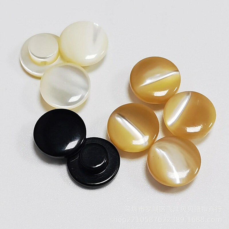 Cross-Border Tarot Shell Buttons Wholesale, Mushroom Round Shank Buttons, Shirt Buttons, Dress Buttons, Factory Supply