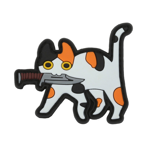 What bad intentions can a cross-border little kitten have? Magic tape PVC patch arm badge cat morale badge