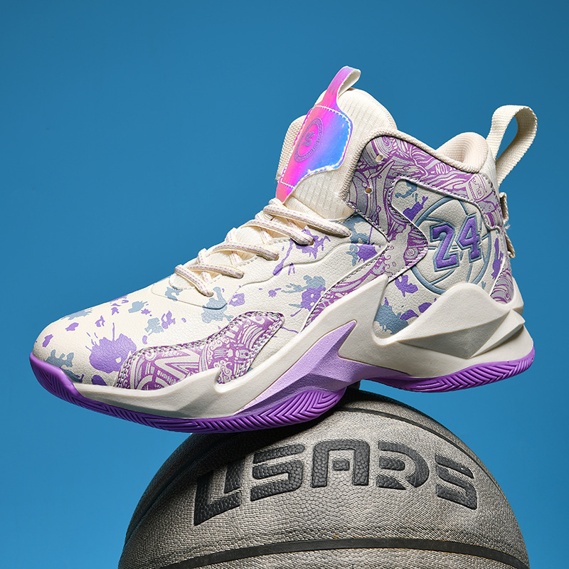 Children's leather basketball shoes boys' shoes Spring and Autumn new youth boys' sneaker shoes running sneakers